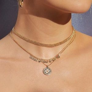 Luv Aj Noa Coin Necklace - Silver